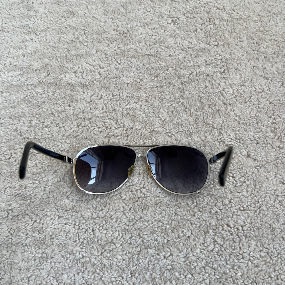 Dior Silver and Black Aviator Sunglasses! - Picture 4 of 11